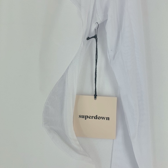 Homecoming superdown Lucy Sheer Back Dress in White S - Picture 5 of 7